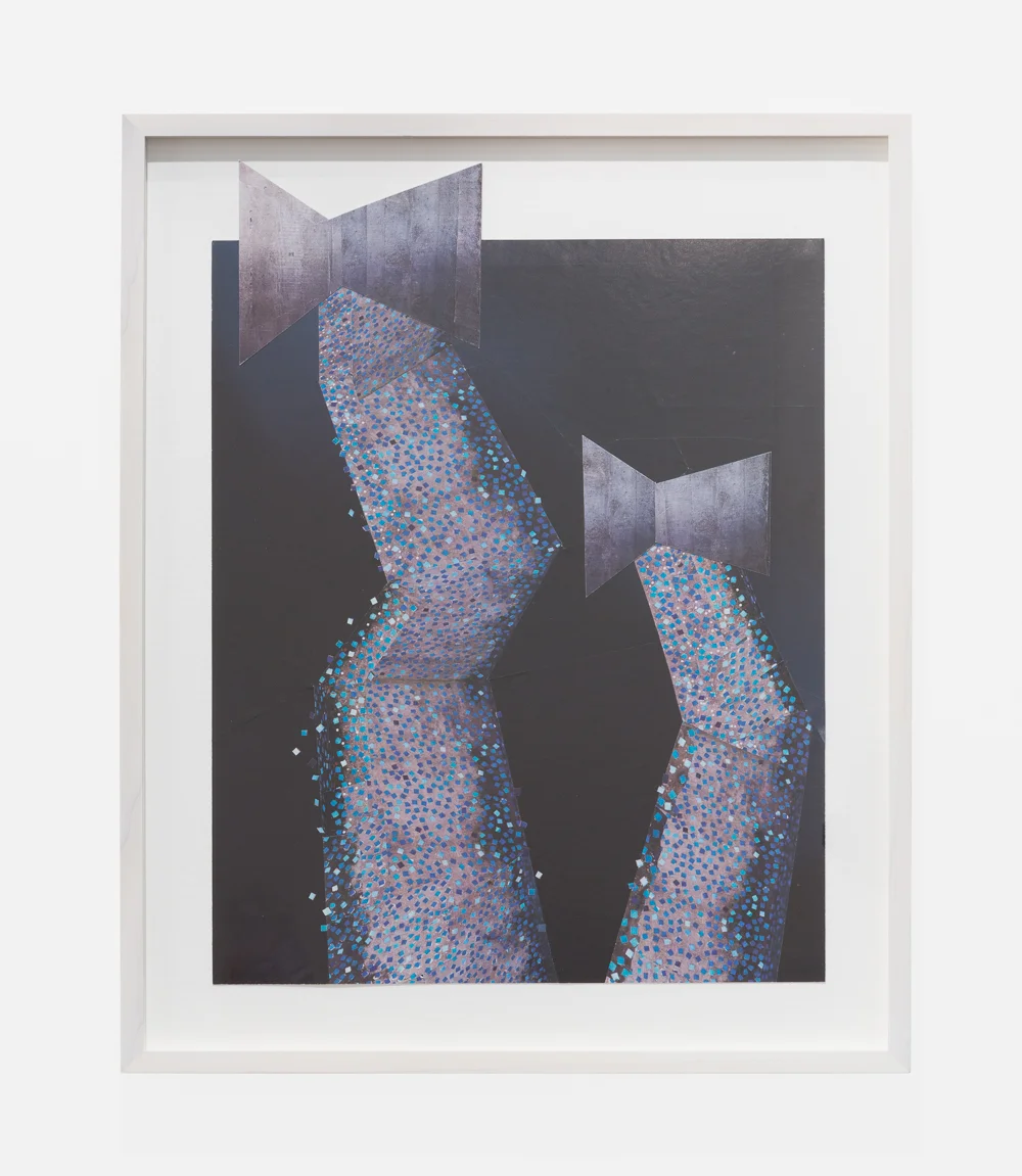 Untitled (bows) 2015 Collaged magazine pages 39.7 x 30.5 cm / 15.6 x 12 (unframed) 49.8 x 38.6 cm / 19.6 x 15.1 (framed)