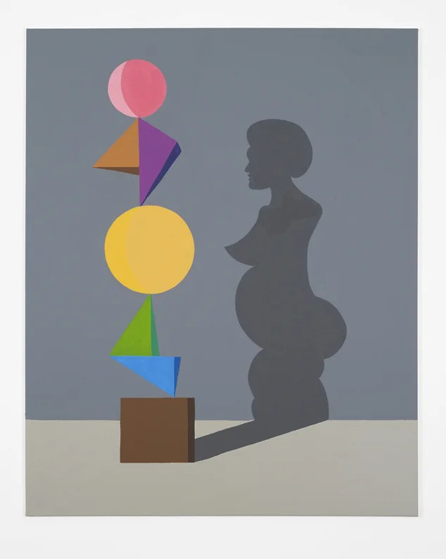 Deflection 2016 Acrylics on canvas 152.4 x 121.9 cm / 60 x 48 in