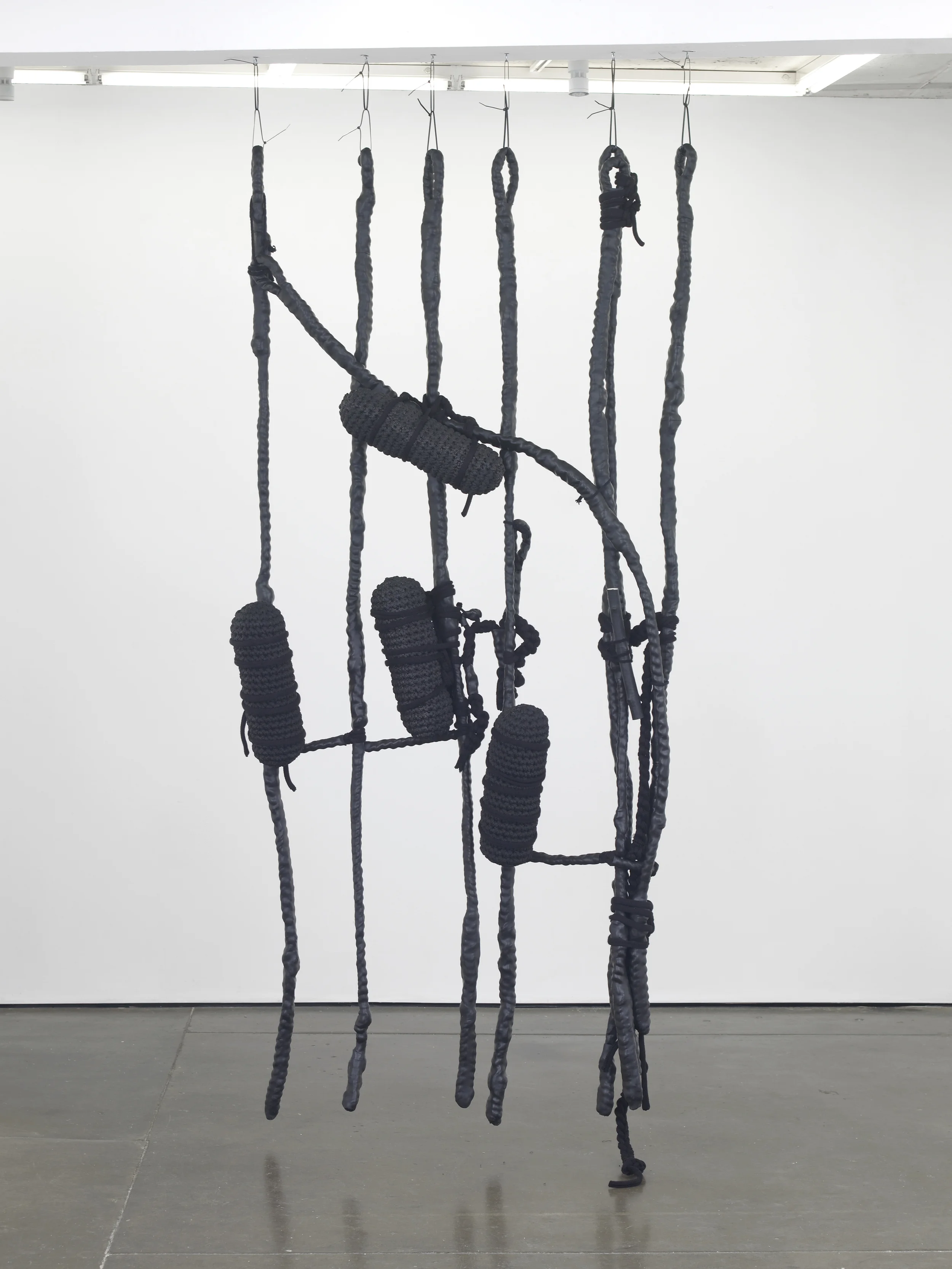 Cocoon Club 2016 PE, wood, wool 285 x 127 x 20 cm / 112.2 x 50 x 7.8 in