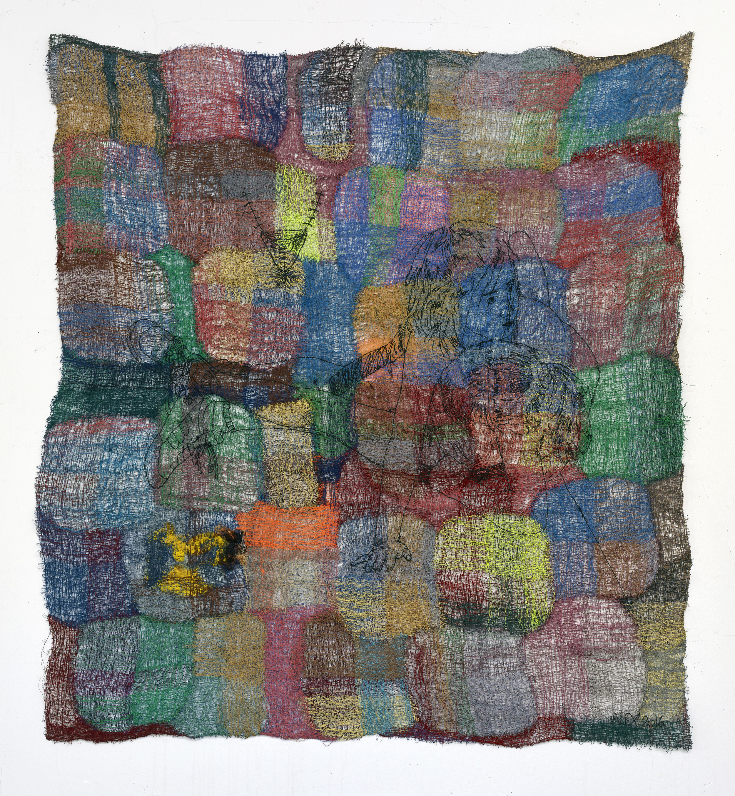     Rupture 2016 Polyester, wool, viscose 140 x 128 cm / 55.1 x 50.3 in 