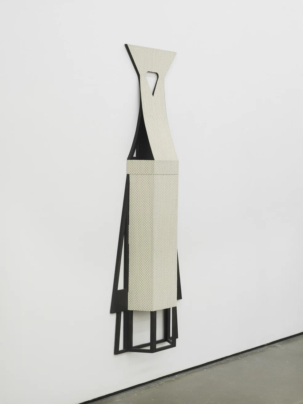 Apron I 2000 Oil stain on MDF, polyester fabric 165.1 x 58.4 x 15.2 cm / 65 x 23 x 6 in