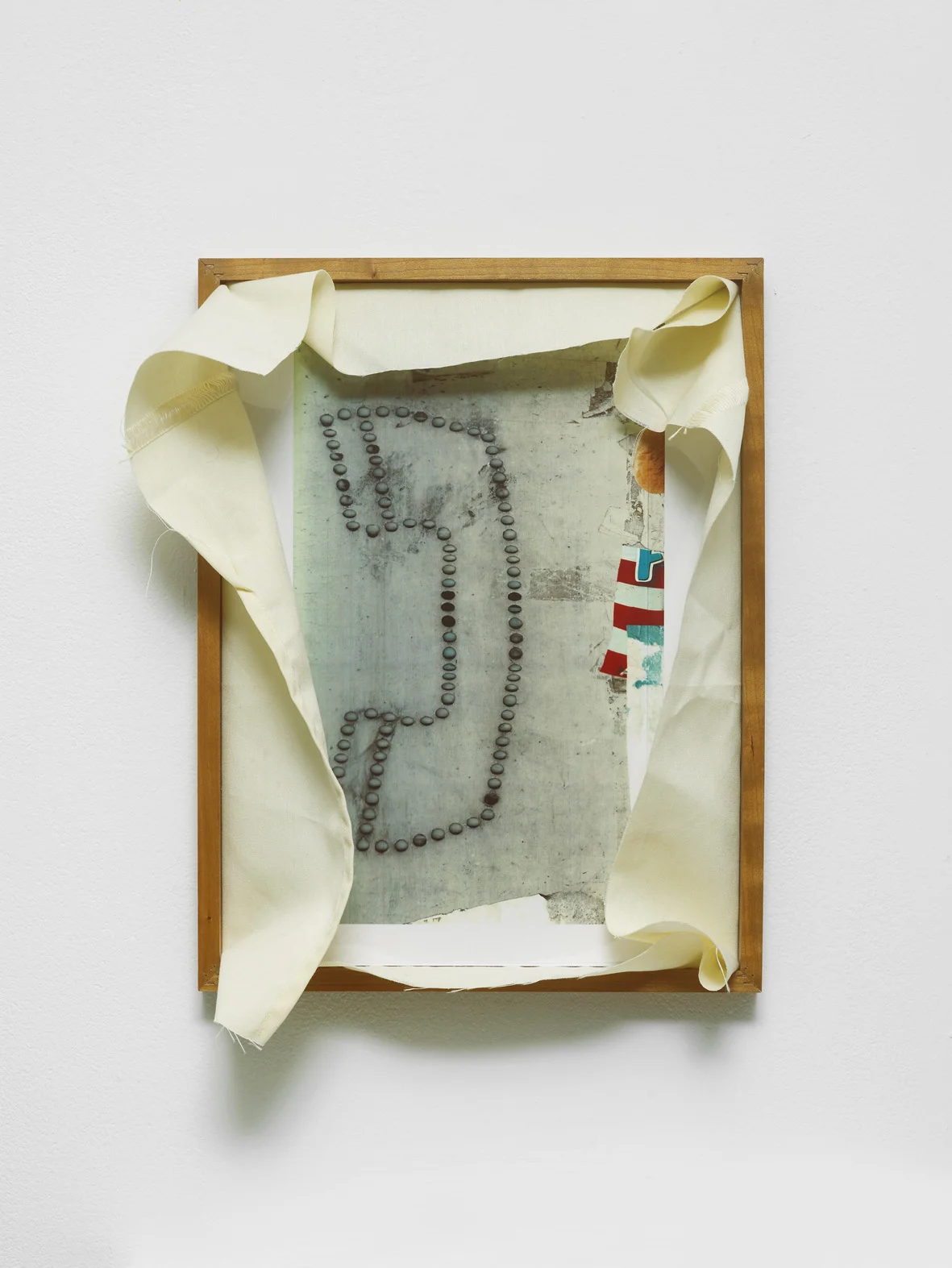 Nick Relph Eclipse 2016 Frame, cotton, colour photocopy on acetate 43 x 33 x 14 cm / 16.9 x 12.9 x 5.5 in