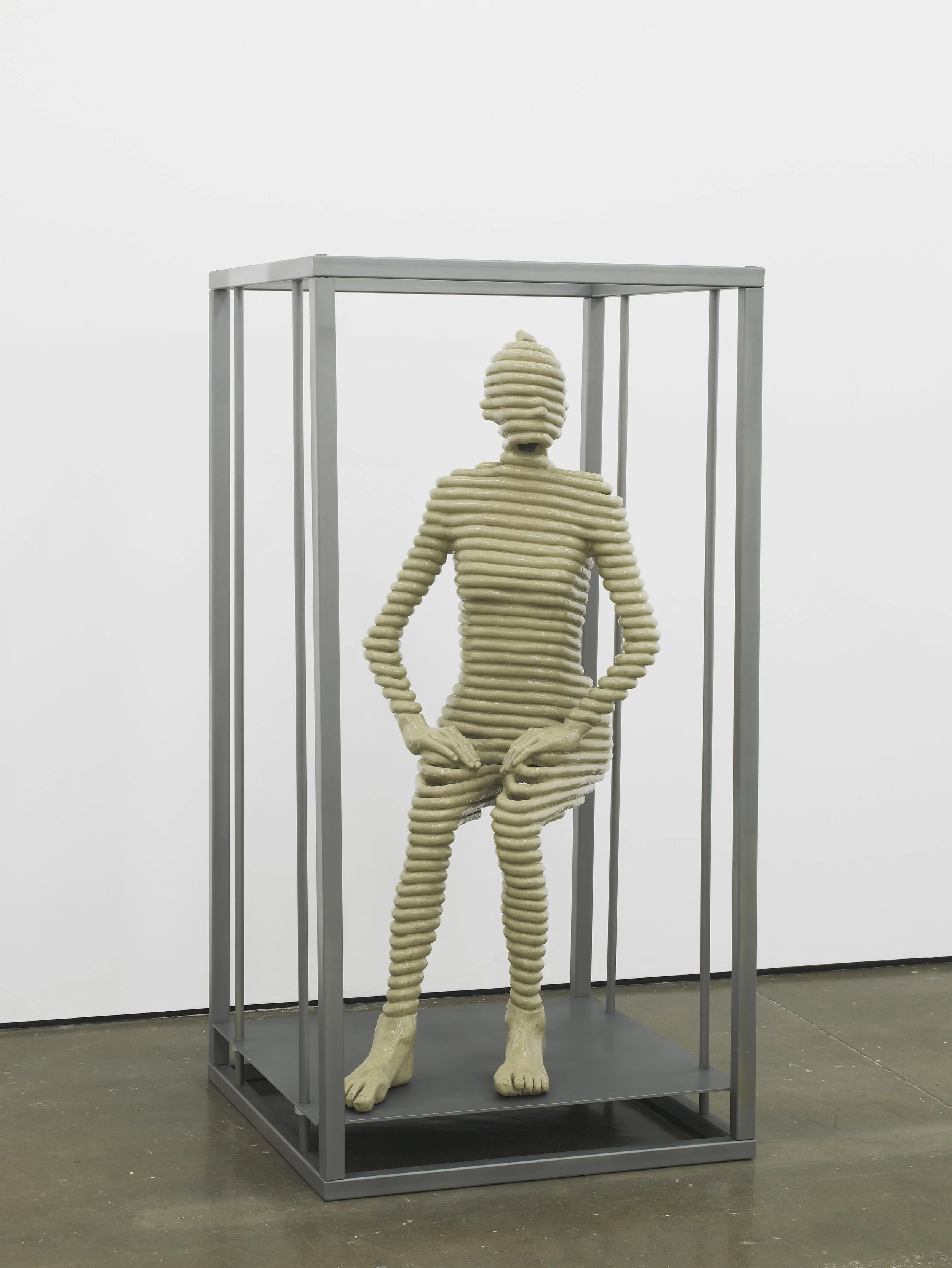 Sensor Series No.2 (Grace sitting) 2016 Resin, clay pigment, steel and paint 170 x 90 x 90 cm / 67 x 35.4 x 35.4 in Ed. 1/3 +1AP