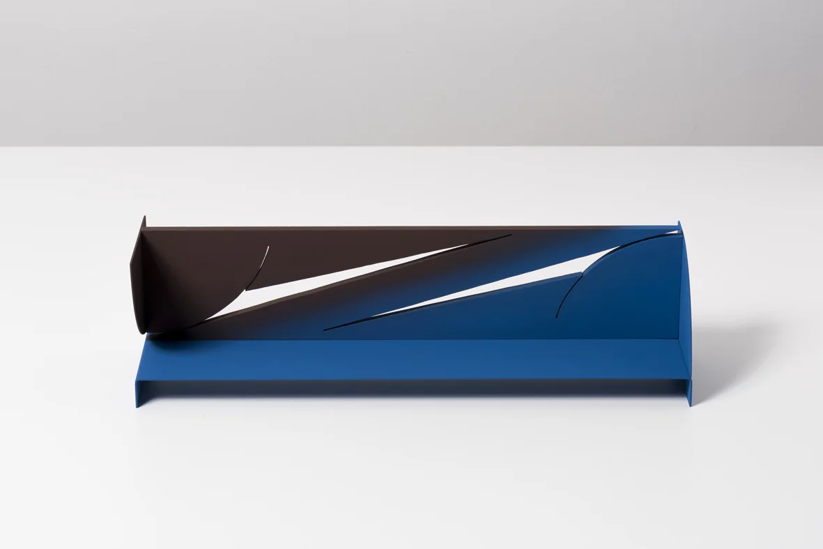 Scale 2016 Aluminum, copper rivets and vinyl paint 12.7 x 45.7 x 12.7 cm / 5 x 18 x 5 in