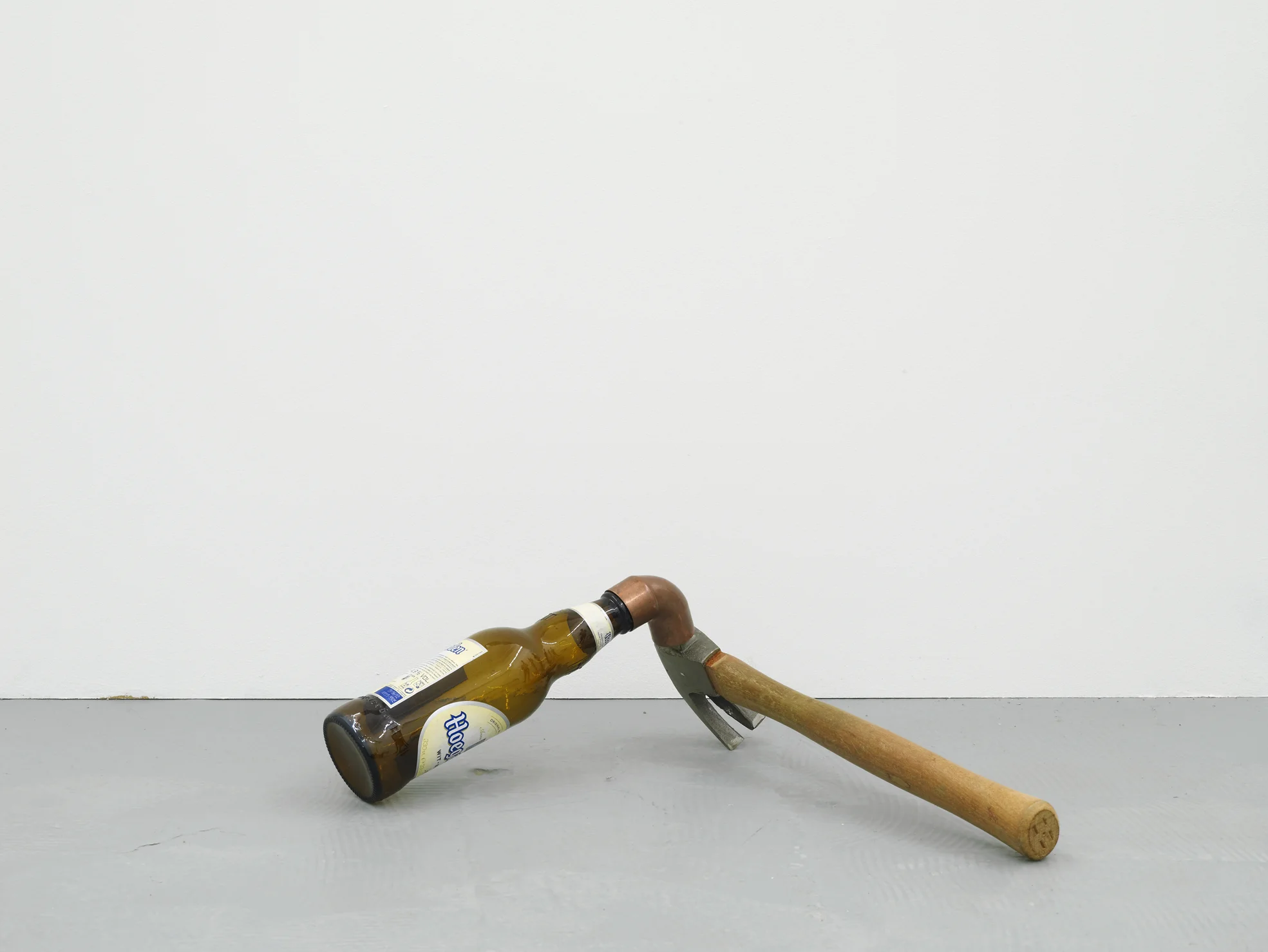 Catachresis #76 Head of the hammer, elbow of the pipe and neck of the bottle 2016 Found materials TBD
