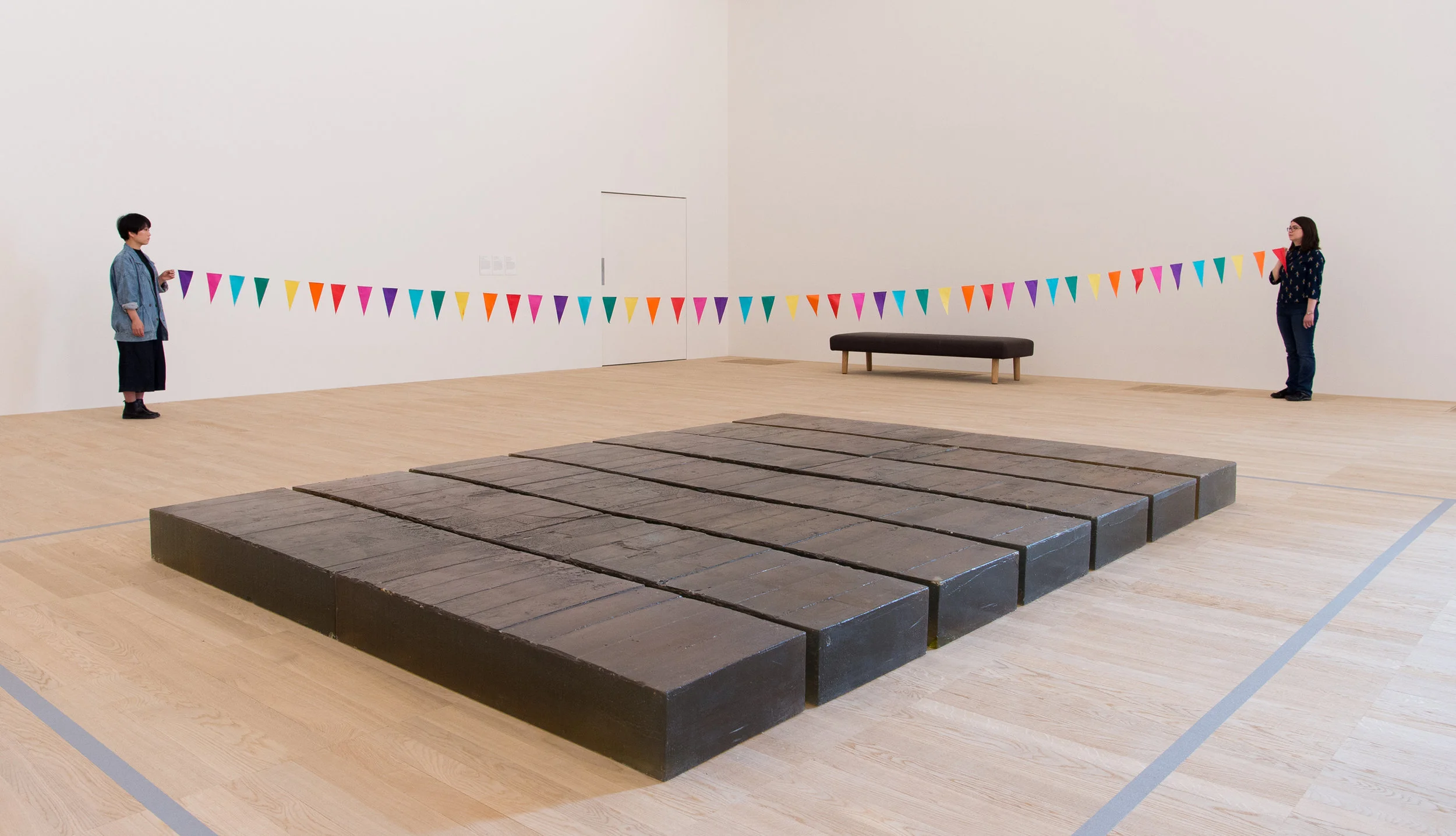 Strangers 2008-2011 Paper bunting and performers Dimensions variable Switch House, Tate Modern, London, UK 2016