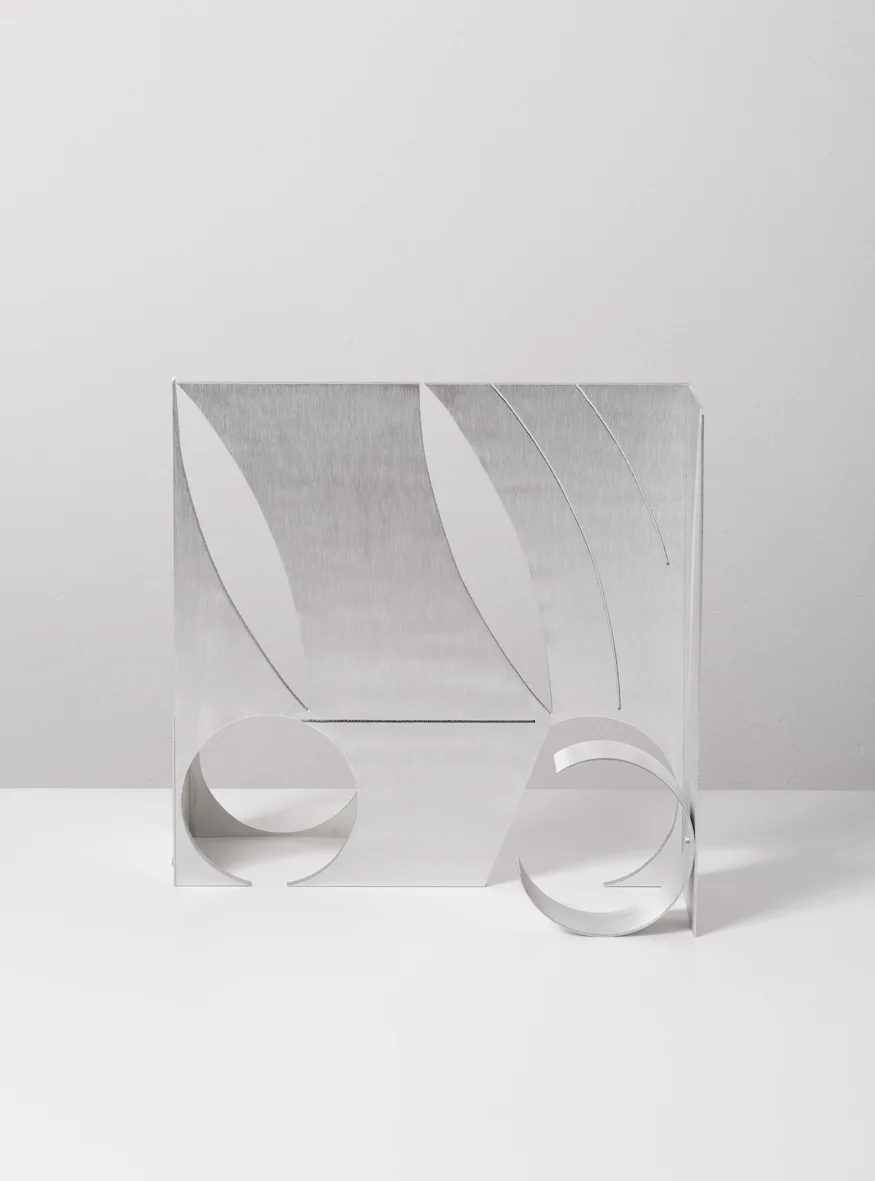 Matt Paweski Nude 2017 Aluminium and aluminium rivets 30 x 38.1 x 25.4 cm / 12 x 15 x 10 in