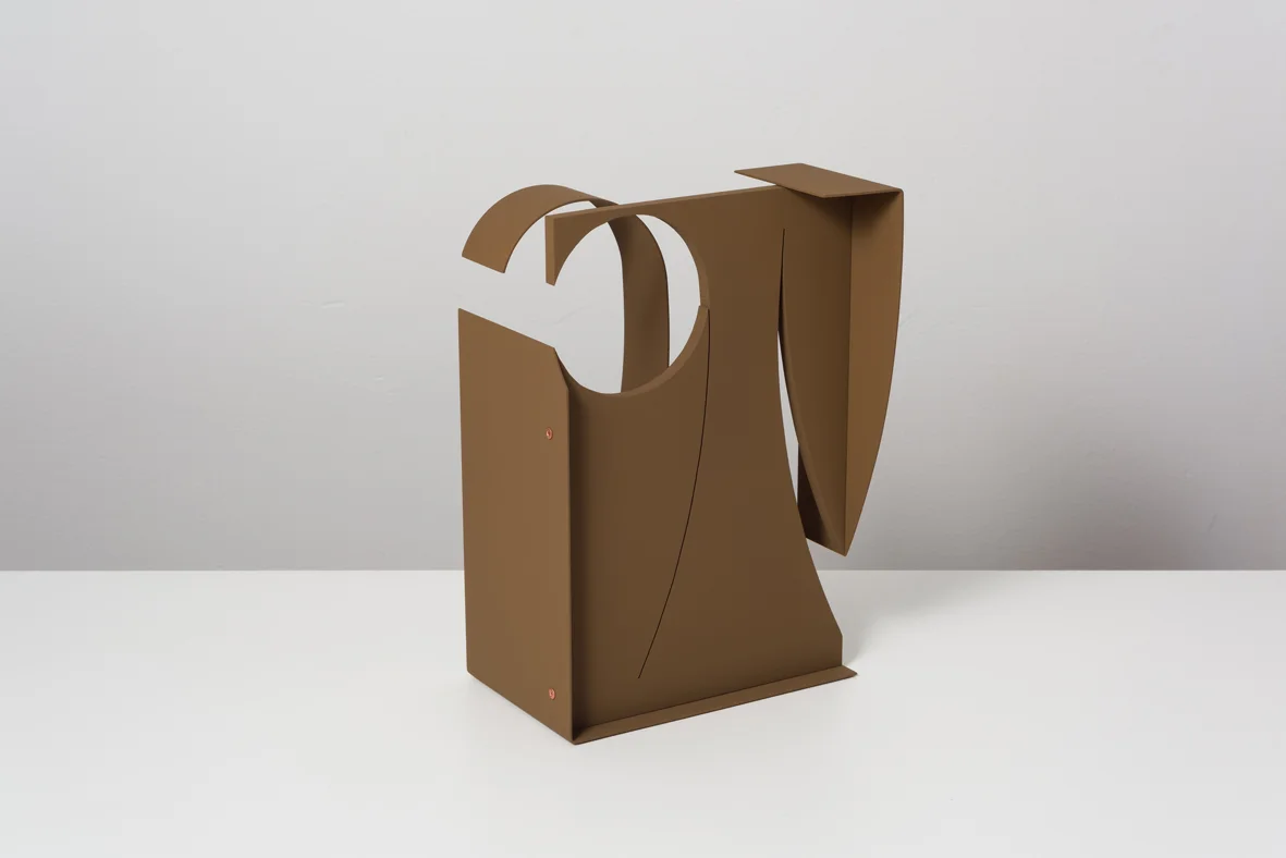 Matt Paweski Roots 2017 Aluminium, copper rivets and vinyl paint 30.5 x 20.3 x 15.2 cm / 12 x 8 x 6 in