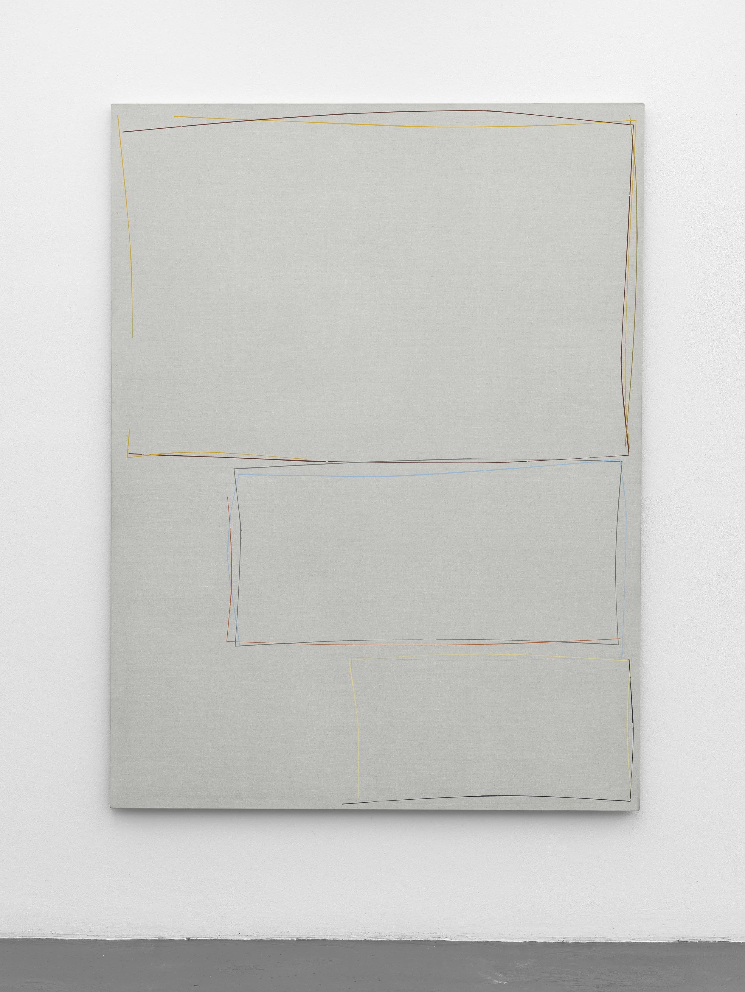 Untitled 2017 Acrylic gesso on canvas 185 x 135 cm / 72.8 x 53.2 in