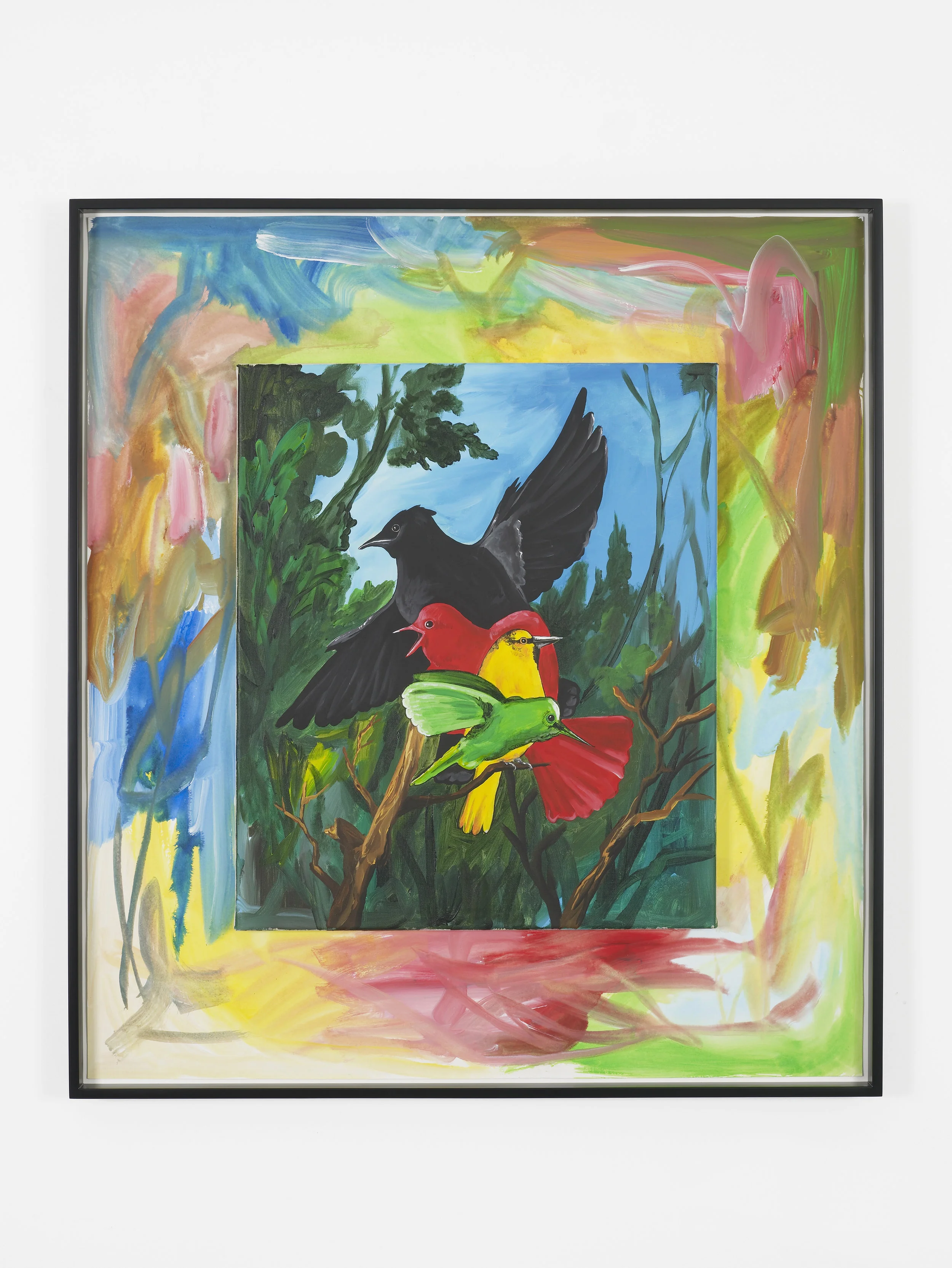 Jamaica Me Crazy 2017 Acrylic on paper and canvas 99 x 90 cm / 39 x 35.4 in, unframed 103.2 x 93.3 cm / 40.6 x 36.7 in, framed