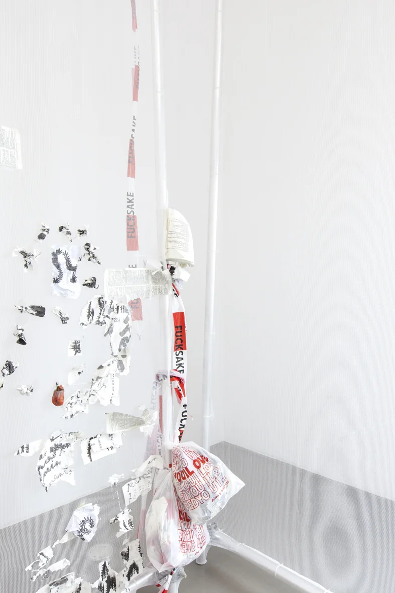 Teaxths and Angeruage Installation View Portikus, Frankfurt, DE 2017