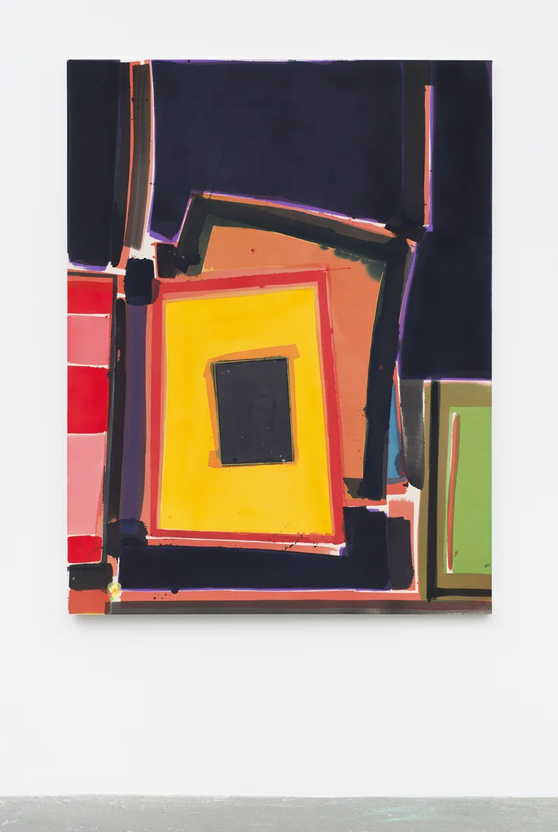 Third Stack 2017 Acrylic paint, oil paint and coloured pencil on canvas 167.6 x 127 x 3.1 cm / 66 x 50 x 1.2 in 