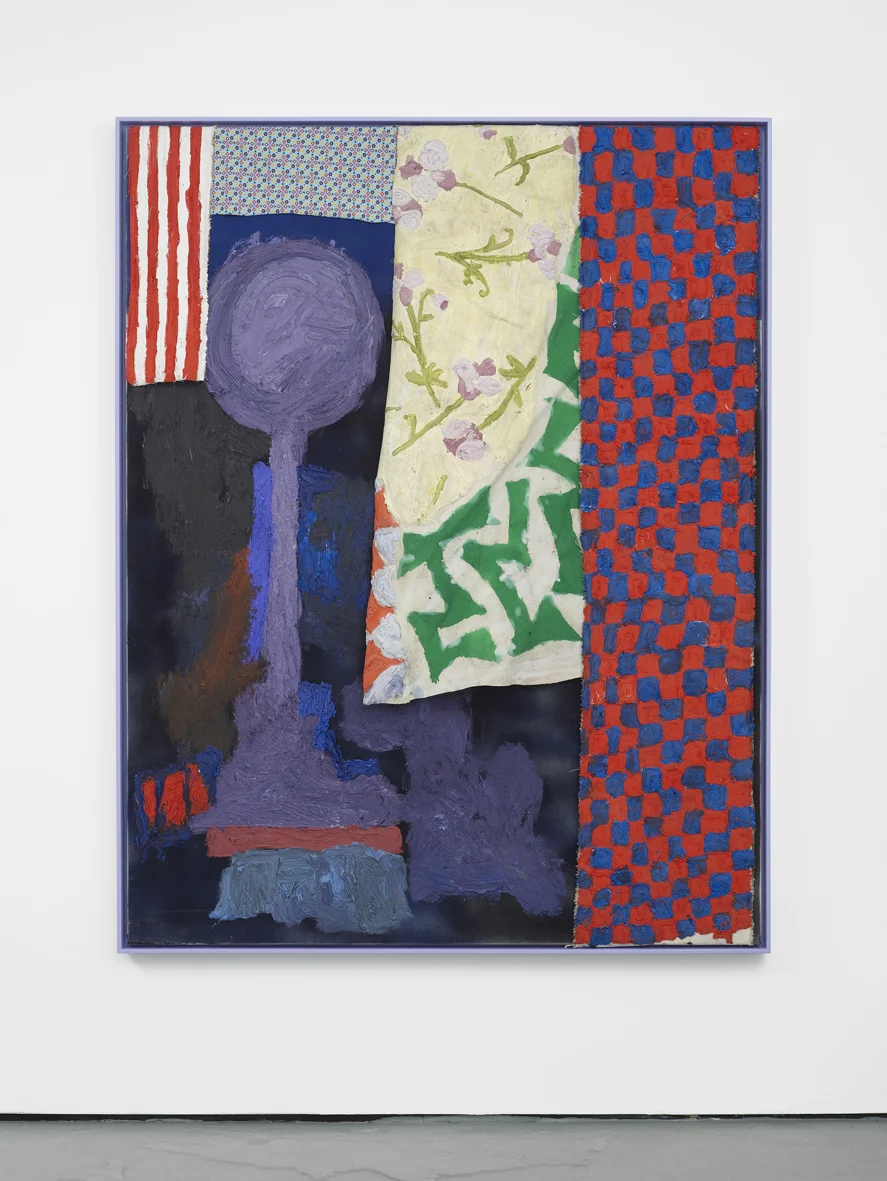 Never Not Done 2017 Puff, plastisol, ink and printed fabric on cotton 180 x 140 cm / 70.8 x 55.1 in unframed 184 x 145 x 7.6 cm / 72.4 x 57 x 2.9 in framed 