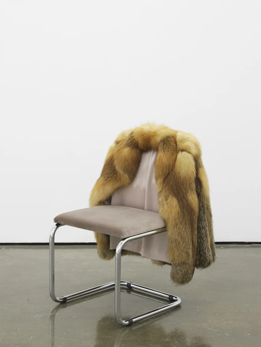 Untitled Chair - FXR3 2017 Vintage fur, steel tubing, upholstery, silk and velvet 85 x 65 x 60 cm / 33.4 x 25.5 x 23.6 in