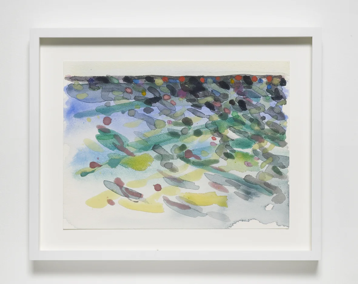 Summer Pictures 6 2017 Watercolour on paper 22.4 x 30.5 cm / 8.8 x 12 in unframed 31.5 x 39.5 x 3.6 cm / 12.4 x 15.6 x 1.4 in framed