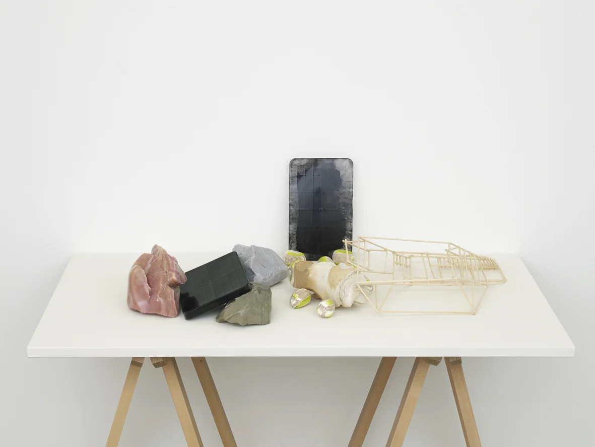 Table Set Dark 1 2017 Wood, resin and glass 31 x 95.5 x 53 cm / 12.2 x 37.6 x 20.9 in
