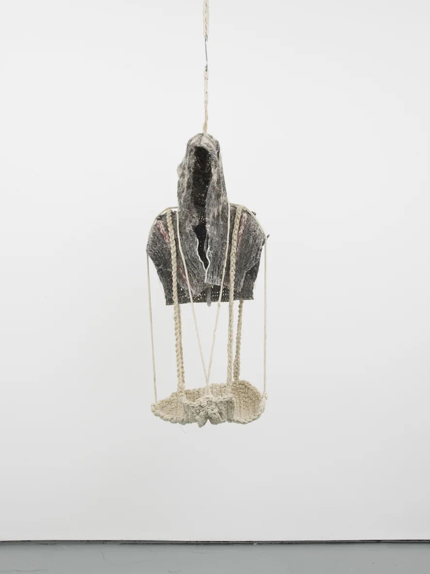Joy Ride IV 2016 Wool, wax, epoxy, metal 112 x 42 x 32.5 cm / 44.1 x 16.5 x 12.8 in