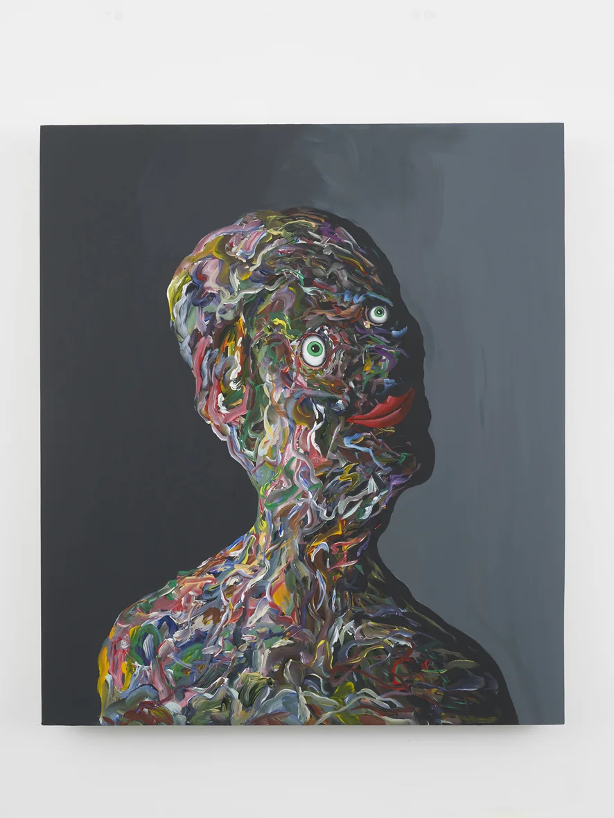 Happy poet 2019 Acrylic on icon board 80 x 70 cm / 31.5 x 27.6 in