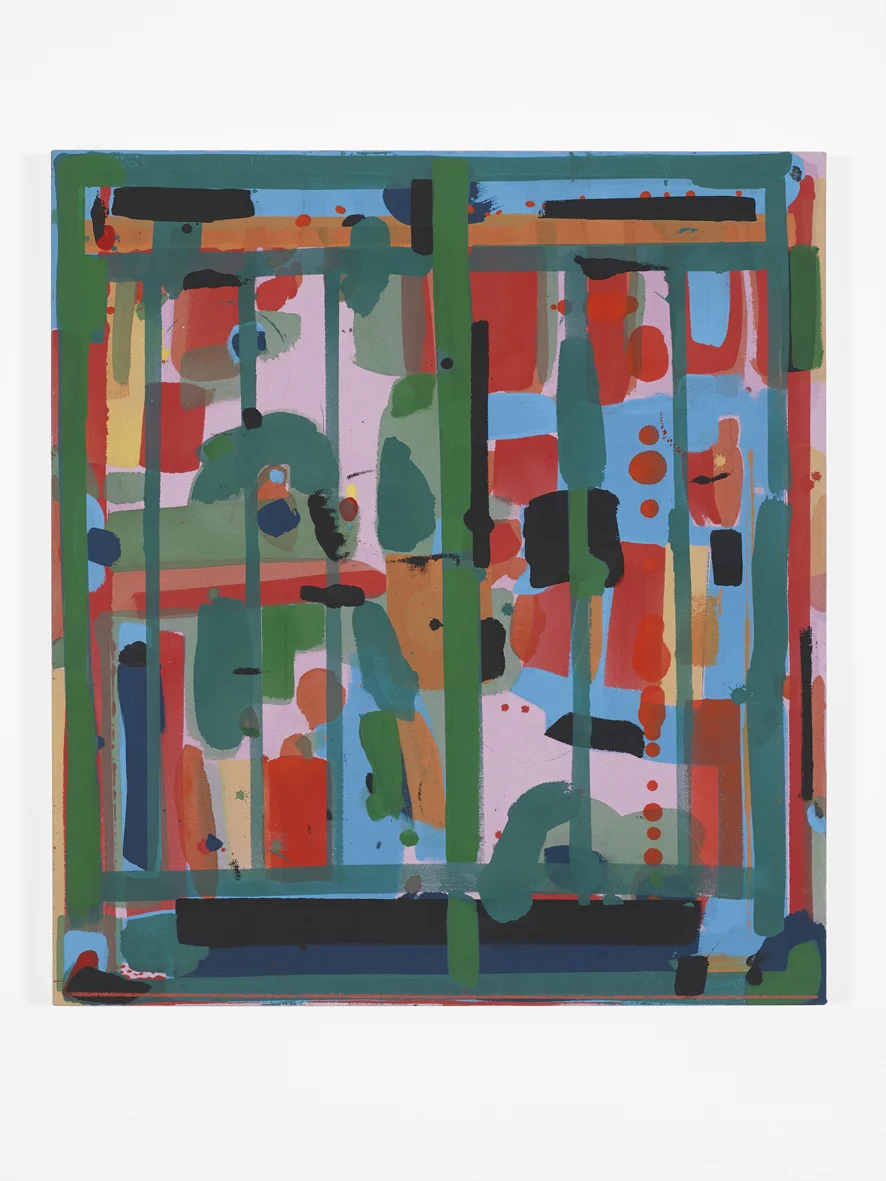 Strawberry 2018 Acrylic, coloured pencil and crayon on canvas 76.5 x 69 x 2.5 cm / 30.1 x 27.2 x 1 in