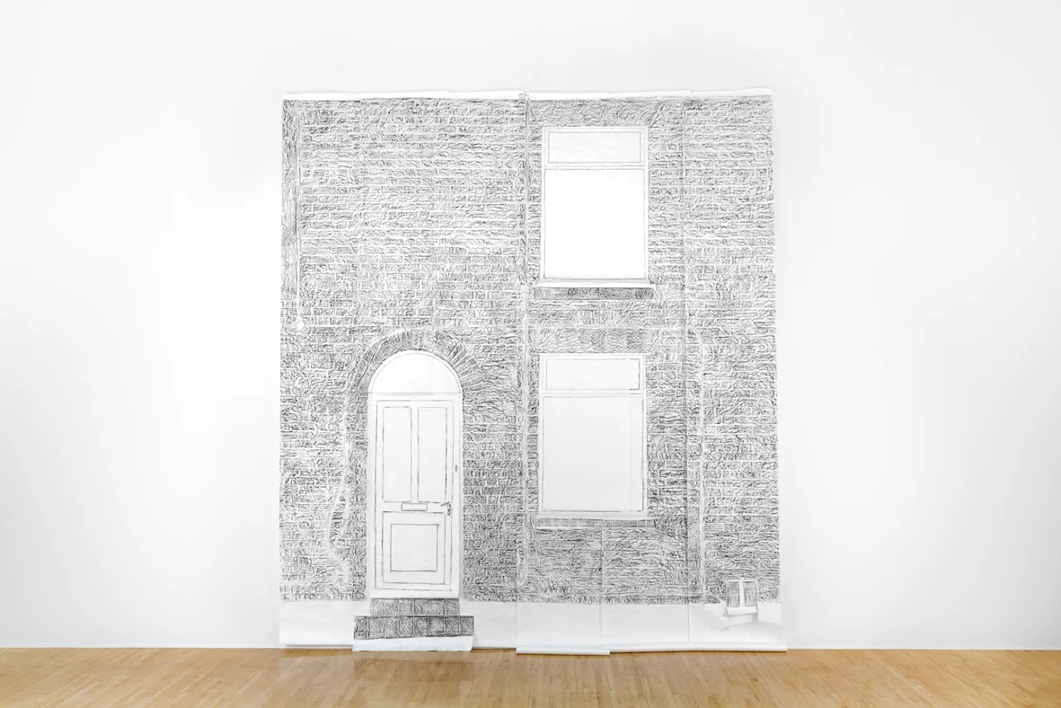 77 Barton Street 2019 Wax frottage on paper 563 x 504 cm / 221.7 x 198.4 in Ed. Unique