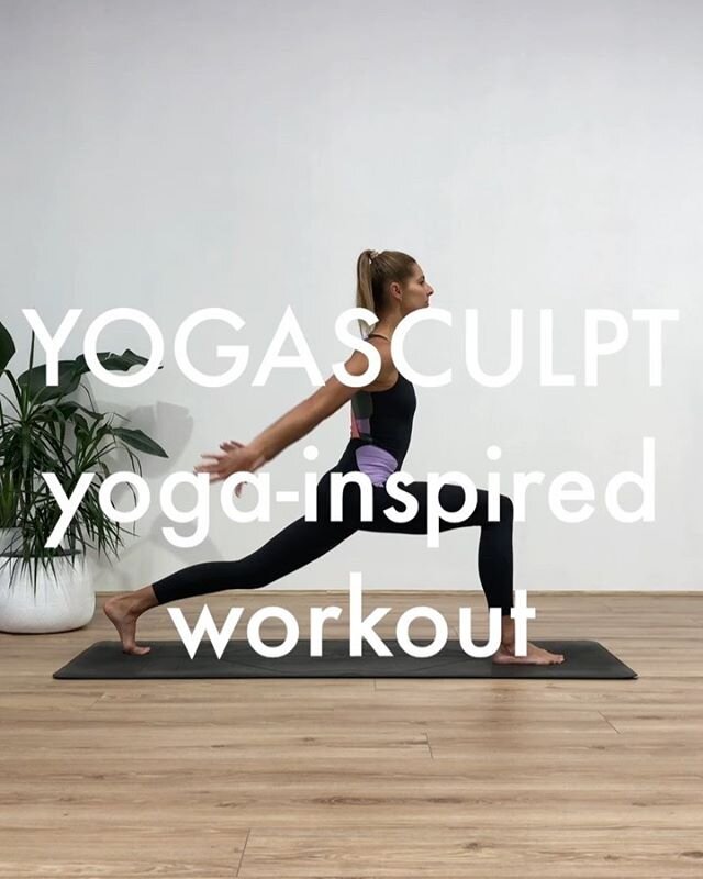 YOGASCULPT 💪🏼 the perfect fusion of workout and yoga ✨ Here are some of the exercises that are featured in my YogaSculpt flows...
▪️WARRIOR TWIST
Inhale through centre, exhale in twist
▪️CHAIR POSE ARM SEQUENCE
Inhale as you reach up &amp; draw bel