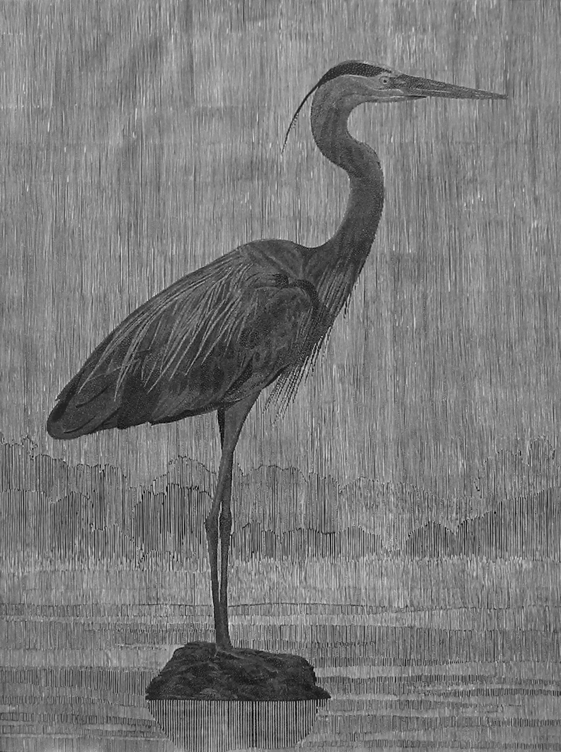 Richard Ryan's new woodcut for 2009 is 'Bird 1'. Equally impressive in scale as his 'nine black poppies' from 2008, it measures 53 x 40 inches (image) and is printed on a 60 x 43 inch sheet of natural Kozo paper. Please contact James Stroud, Director for further information.