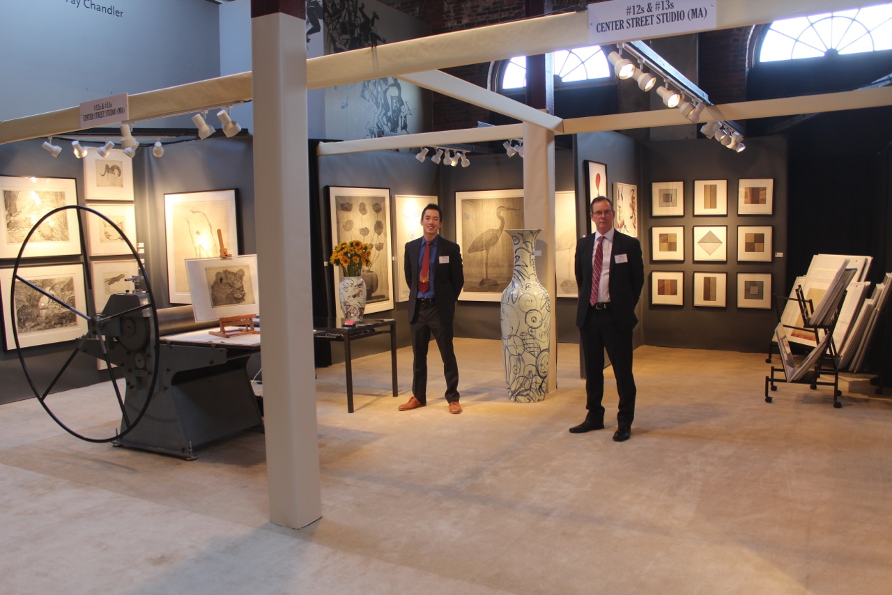 The AD 20/21 Show at the Boston Center for the Arts' Cyclorama building is fin full swing! CSS has setup the biggest booth to-date, including moving a 2300-lbs. French-American Tool Press for live print demonstrations. Come visit the booth Saturday 11-8 and Sunday 11-5.