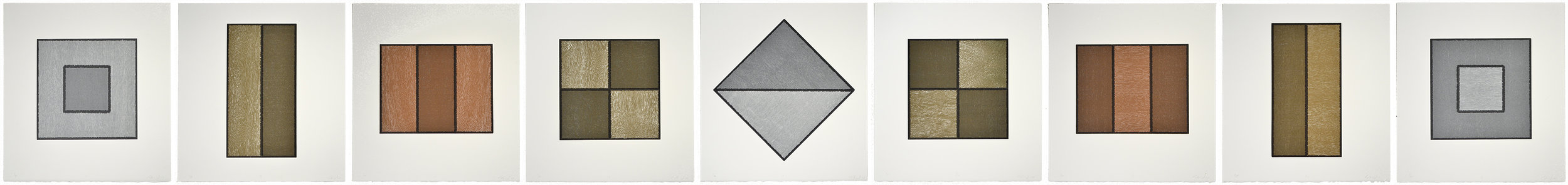 Stations III portfolio of nine color woodcuts image size variable 15 x 16 inches (sheet) 2007 edition 50