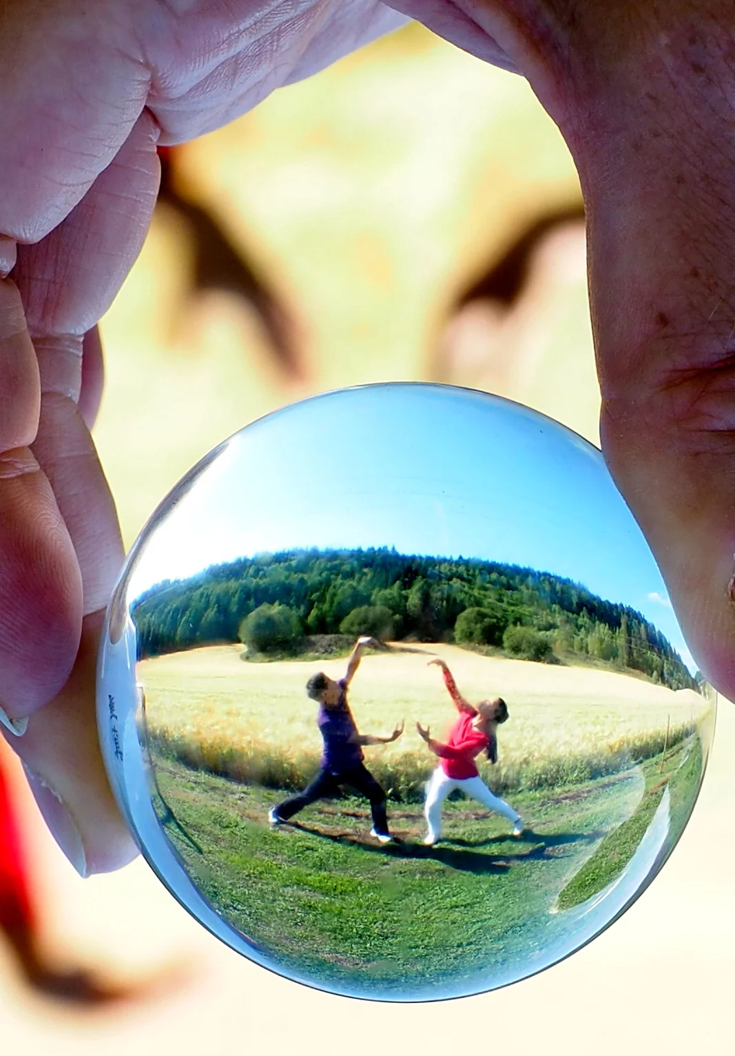 Norway ML and Jing in bubble.jpg