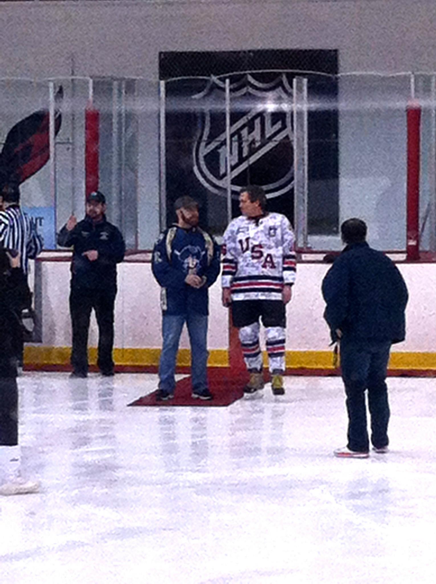 GW Veterans former President, Tommy Davis, at the 3rd Annual GW/USA Warriors Charity Game
