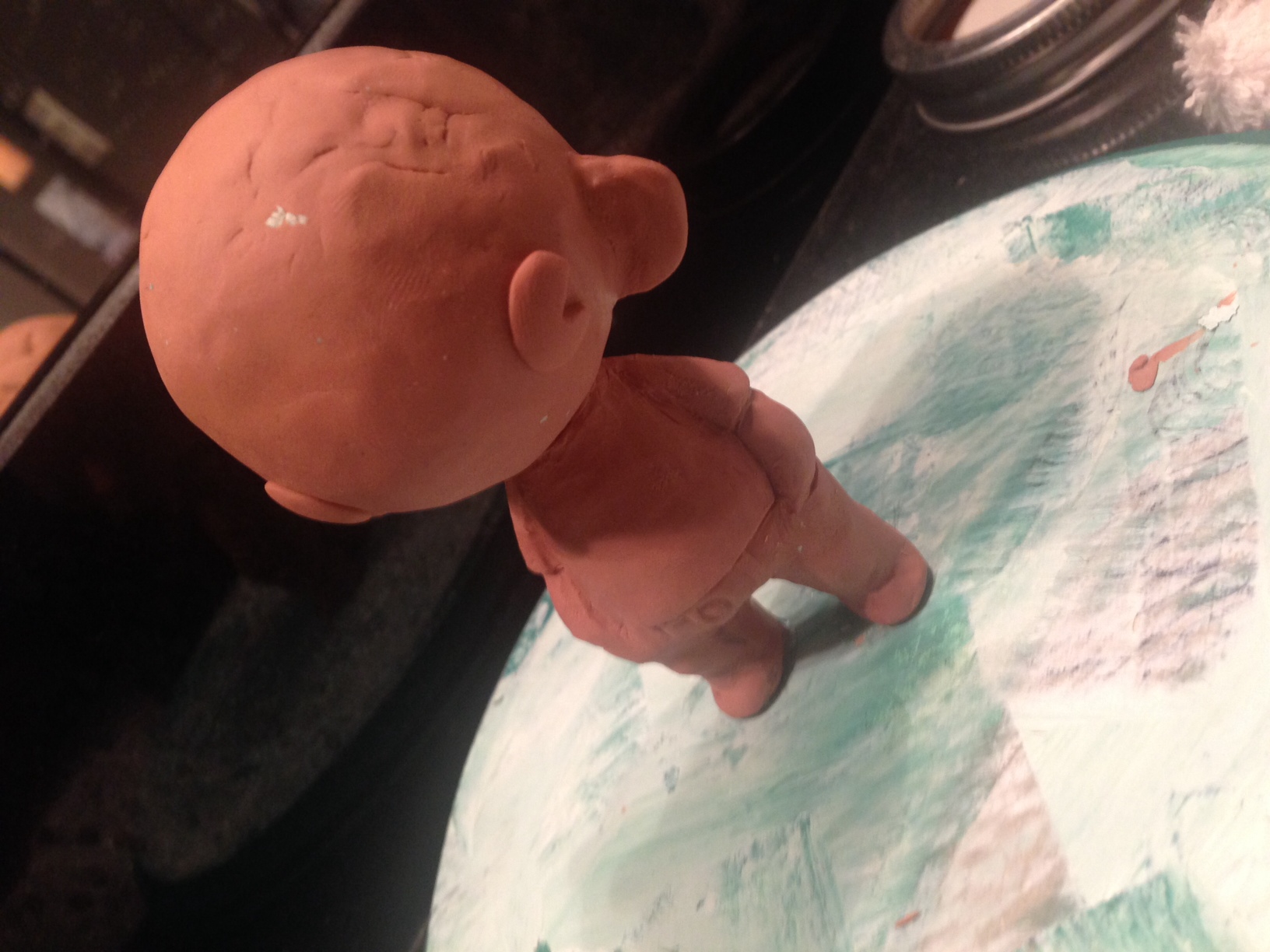 His ears and eyes were added. Still a long way to go!