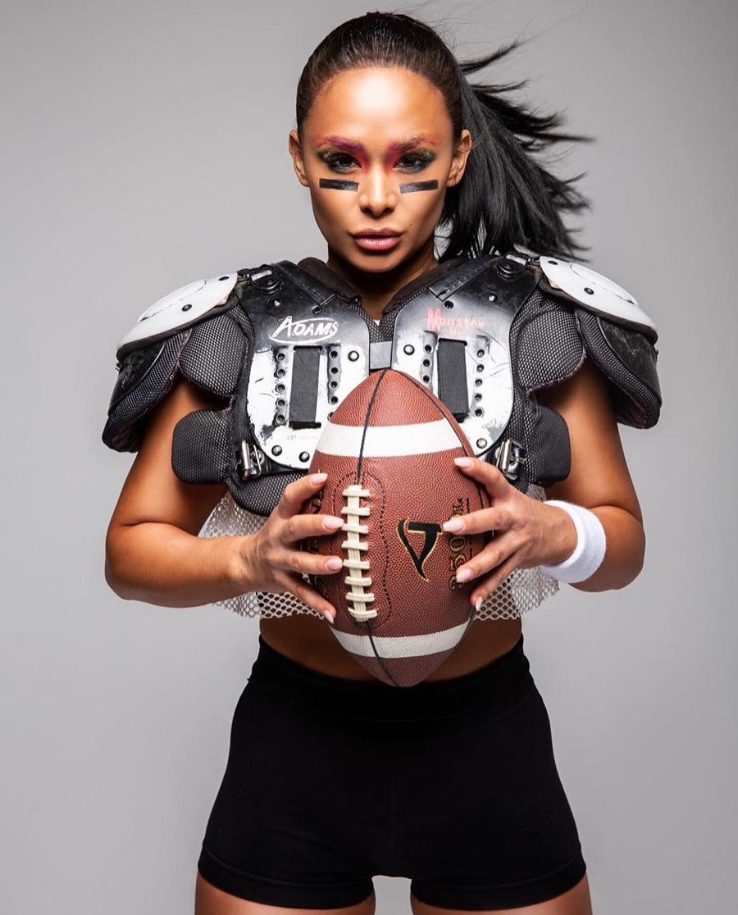 #reposting my girl @katiechunghua because YAY football is back ❤️. I don&rsquo;t watch football, but I&rsquo;m excited for the normalcy and camaraderie!

#hair and #makeup @sheena_zar 
#photography @devargas_photo 
@lasvegasweekly