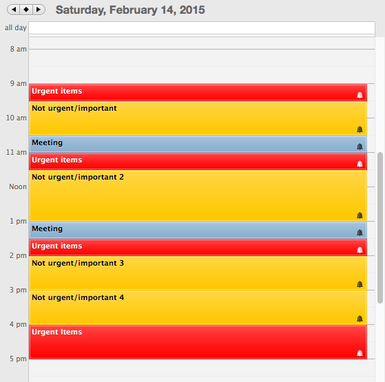 Don't worry, this is just an example—I didn't really work on Valentine's Day.