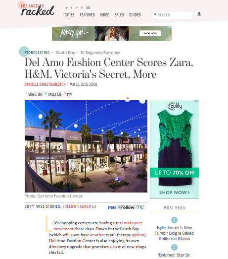 Del Amo Fashion Center Scores Zara, H&M, Victoria's Secret, More - Los Angeles Racked