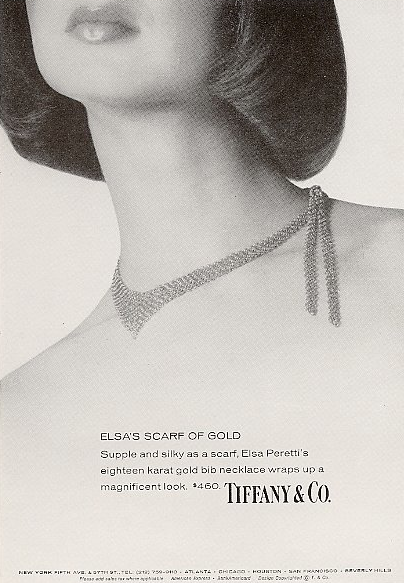 Tiffany & Co. 18k Yellow Gold Elsa Peretti Mesh Scarf Necklace | Rich  Diamonds