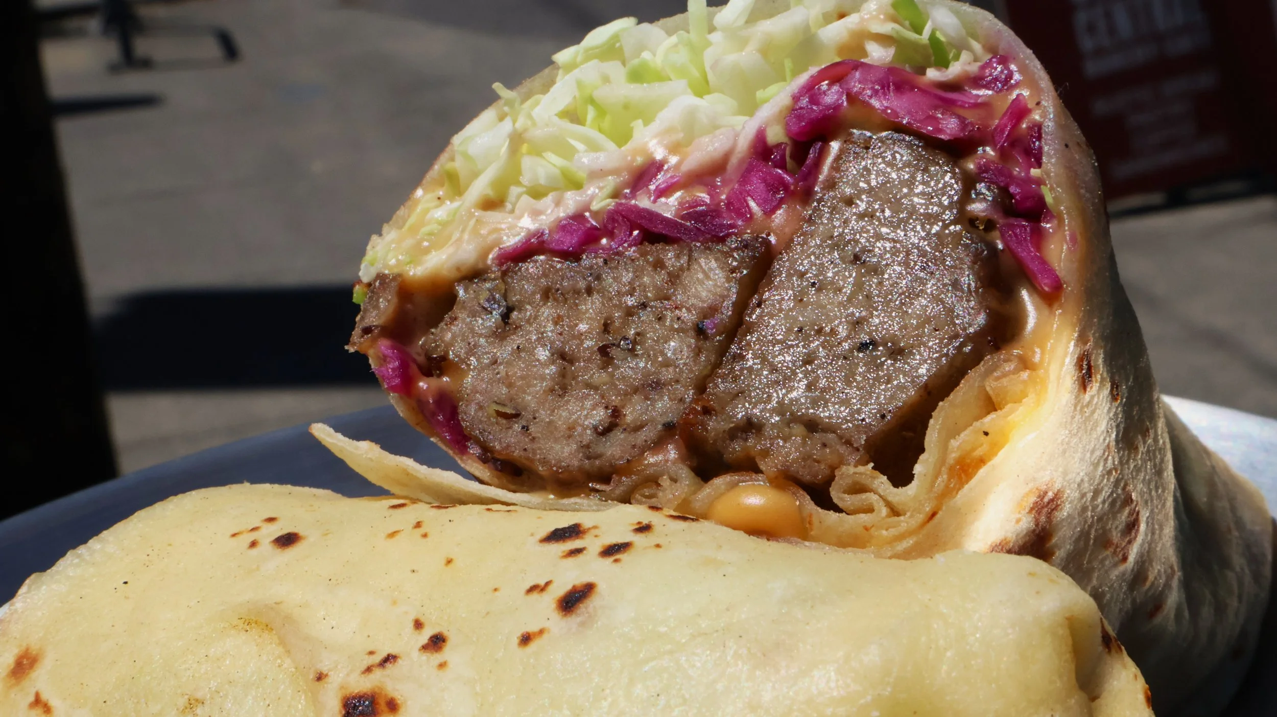 Norwegian meatball lefse wrap