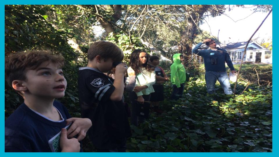  Parent and bird biologist, Jay Roberts, gave a presentation about the local birds that were observed during bioblitzes. He focused on how their internal and external structures help them survive. 