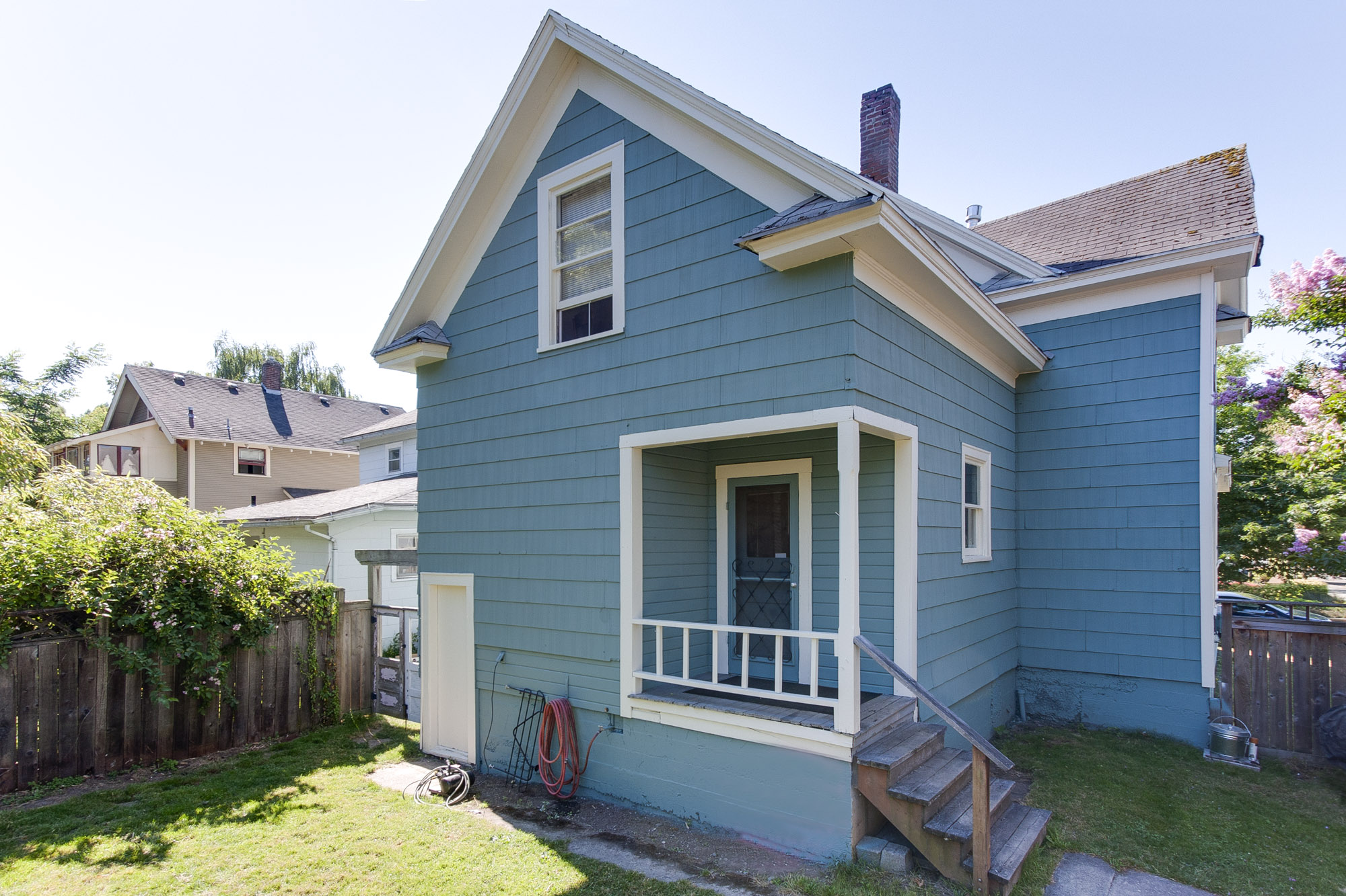 Rear view of house