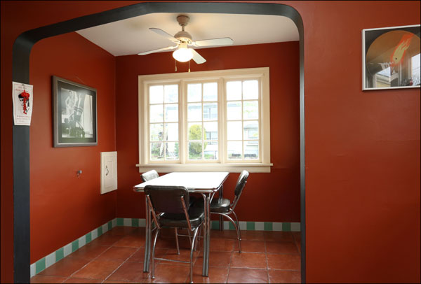  Dining area off the kitchen with large windows for great light.