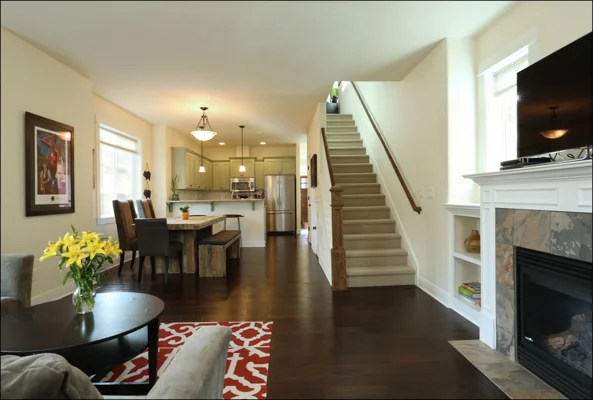 Open and spacious floor plan on main floor