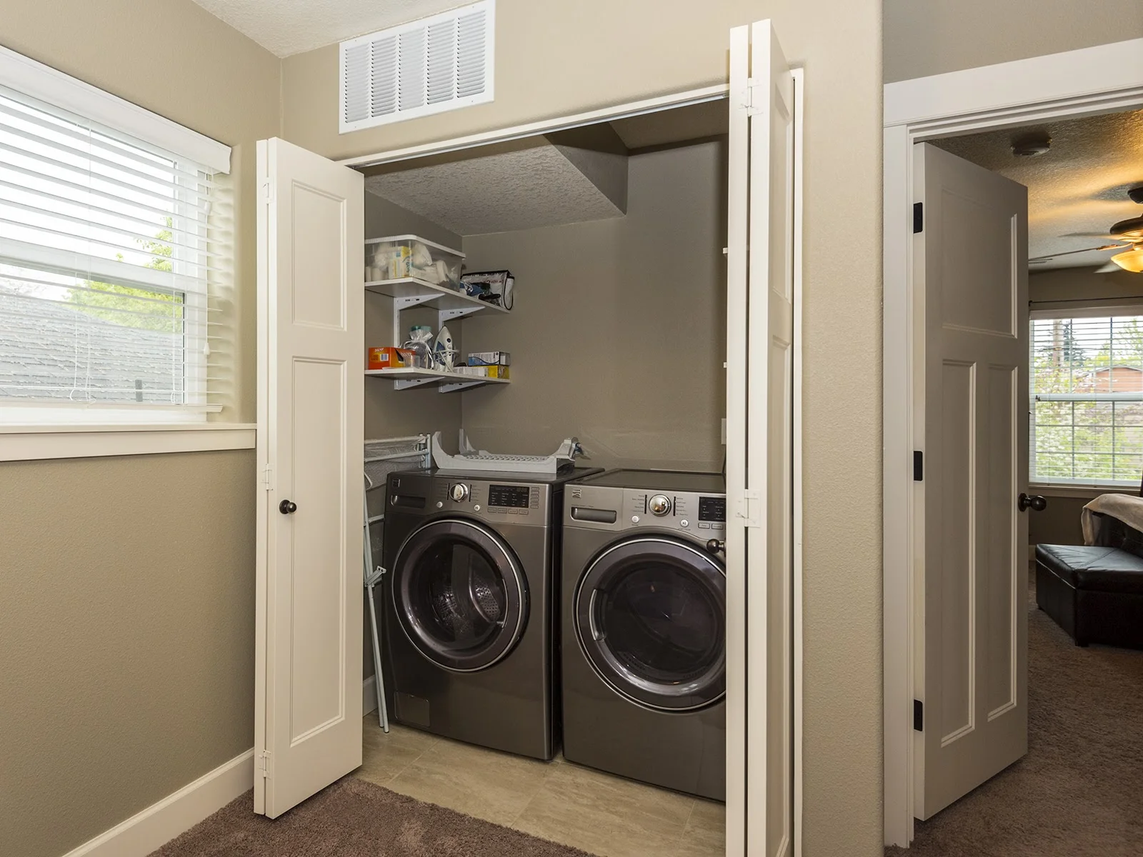 Laundry at the top of the stairs - 2nd floor.