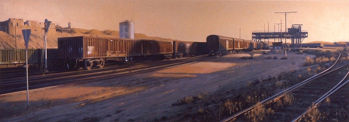 Evening at the Rail Yards, Broken Hill   
