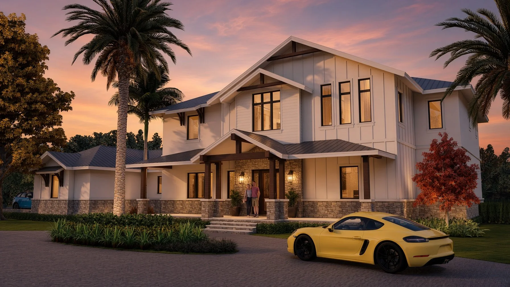 Delray Beach Farmhouse Style Residence