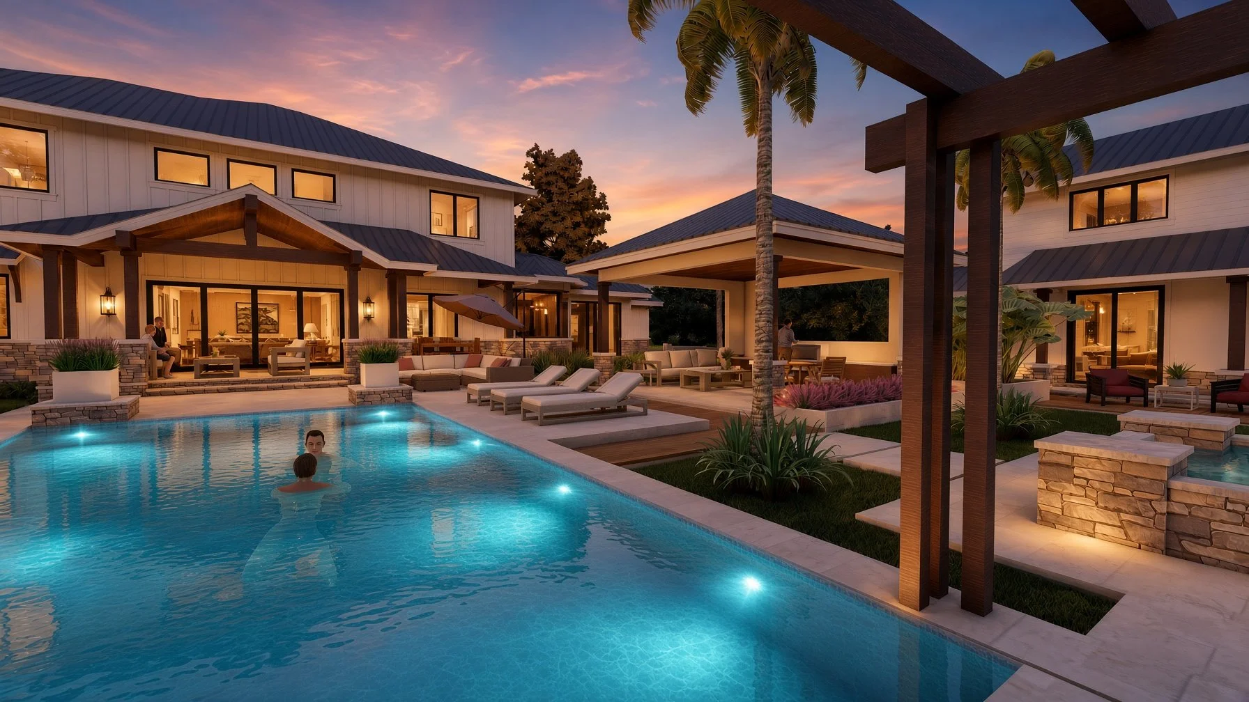 Rear Pool Deck