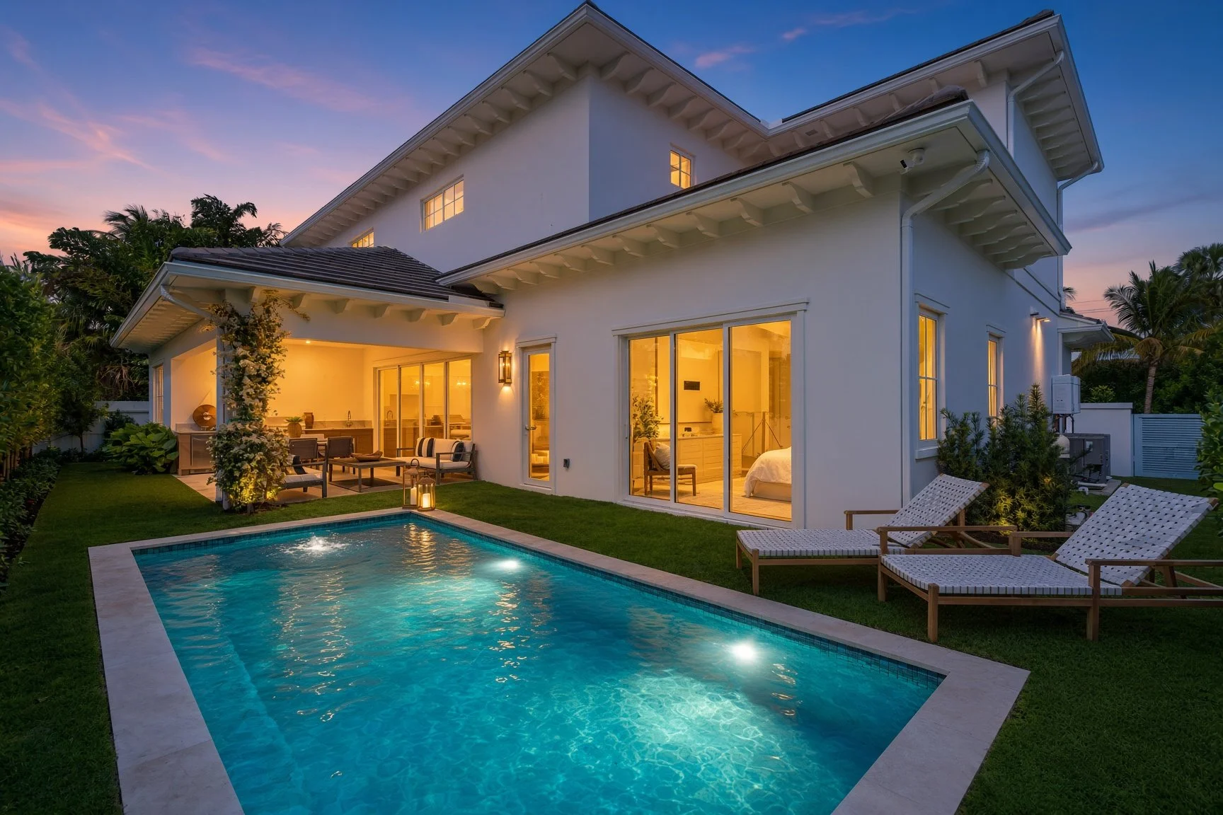 Rear Elevation / Pool Area