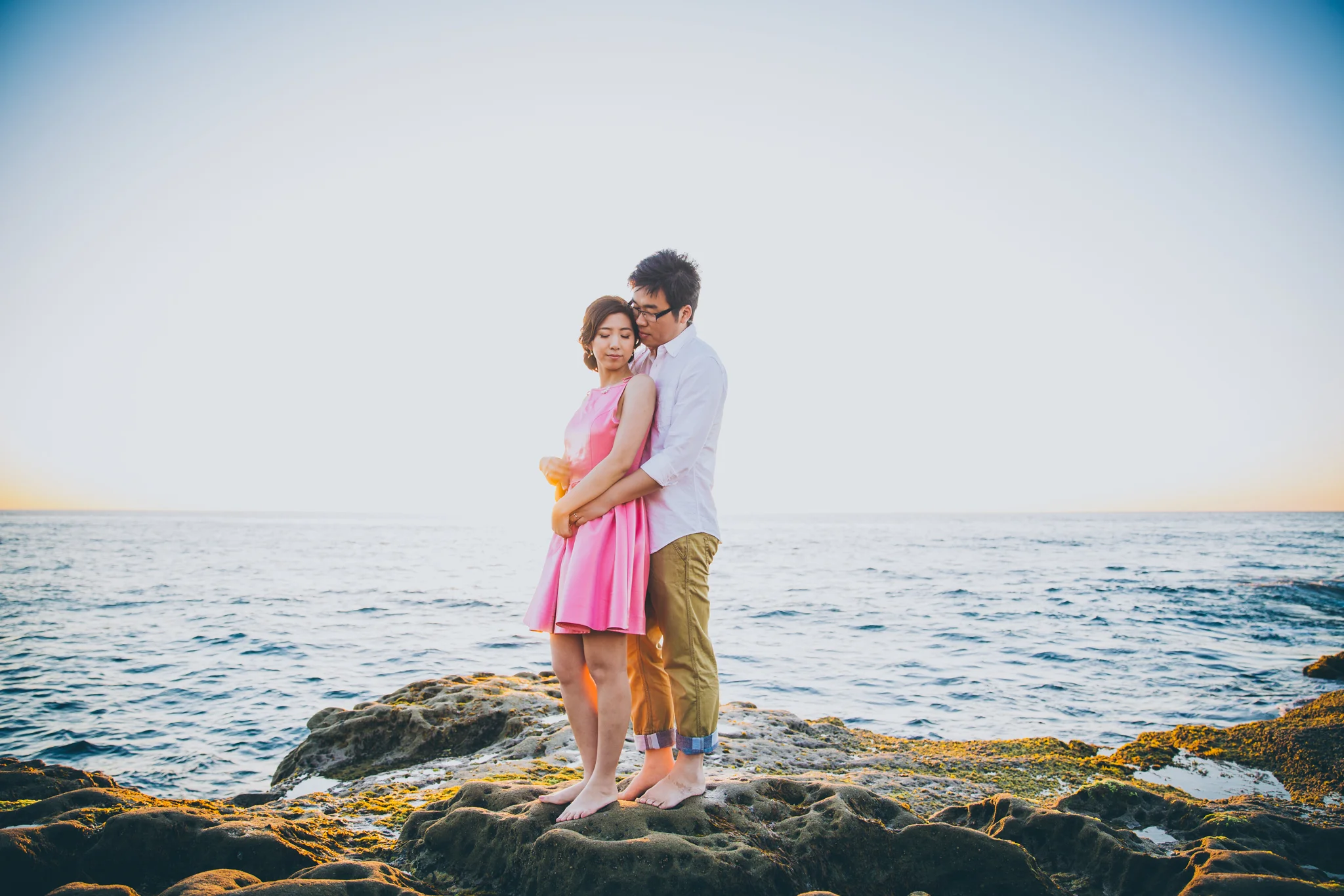 sunset cliffs engagement session