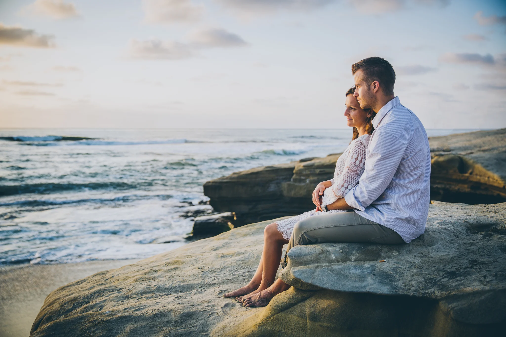 couple looking at sunset
