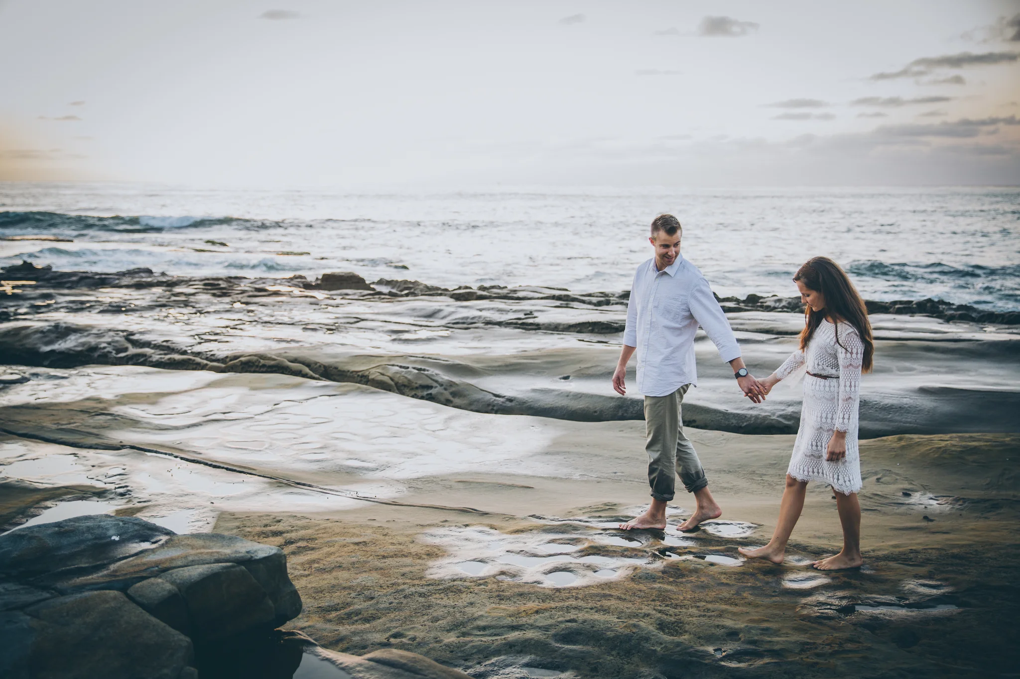 la jolla cove engagement photo
