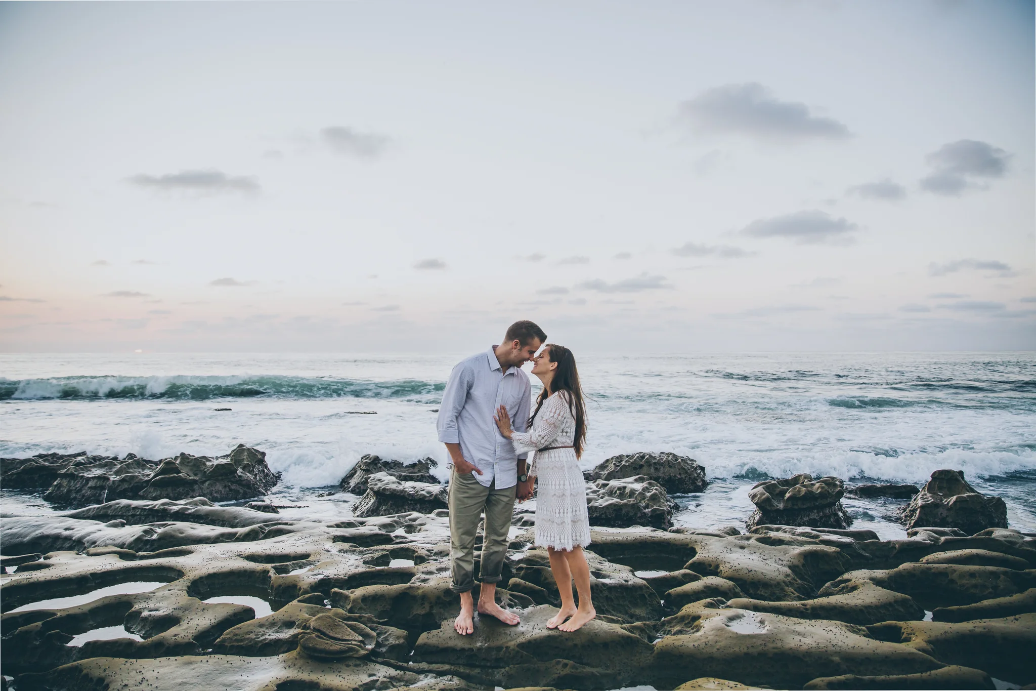 la jolla cove engagement photo