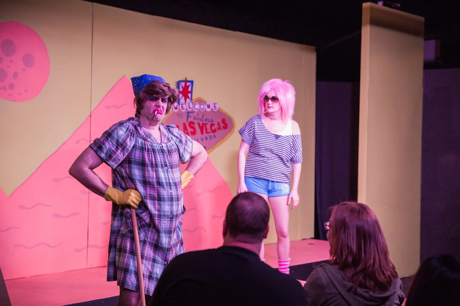 Mike Werckle (La Condesa) and Erin Philpott (Madeleine) in Vampire Lesbians of Sodom (Photo by Mindy Joy)